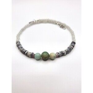 Amazonite Shell Choker | Boho Summer Necklace | Coastal Cowgirl Shell Necklace